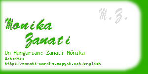 monika zanati business card