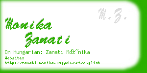 monika zanati business card